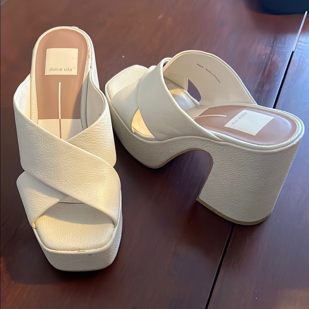 Dolce Vita Cream Mules